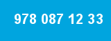 978 087 12 33